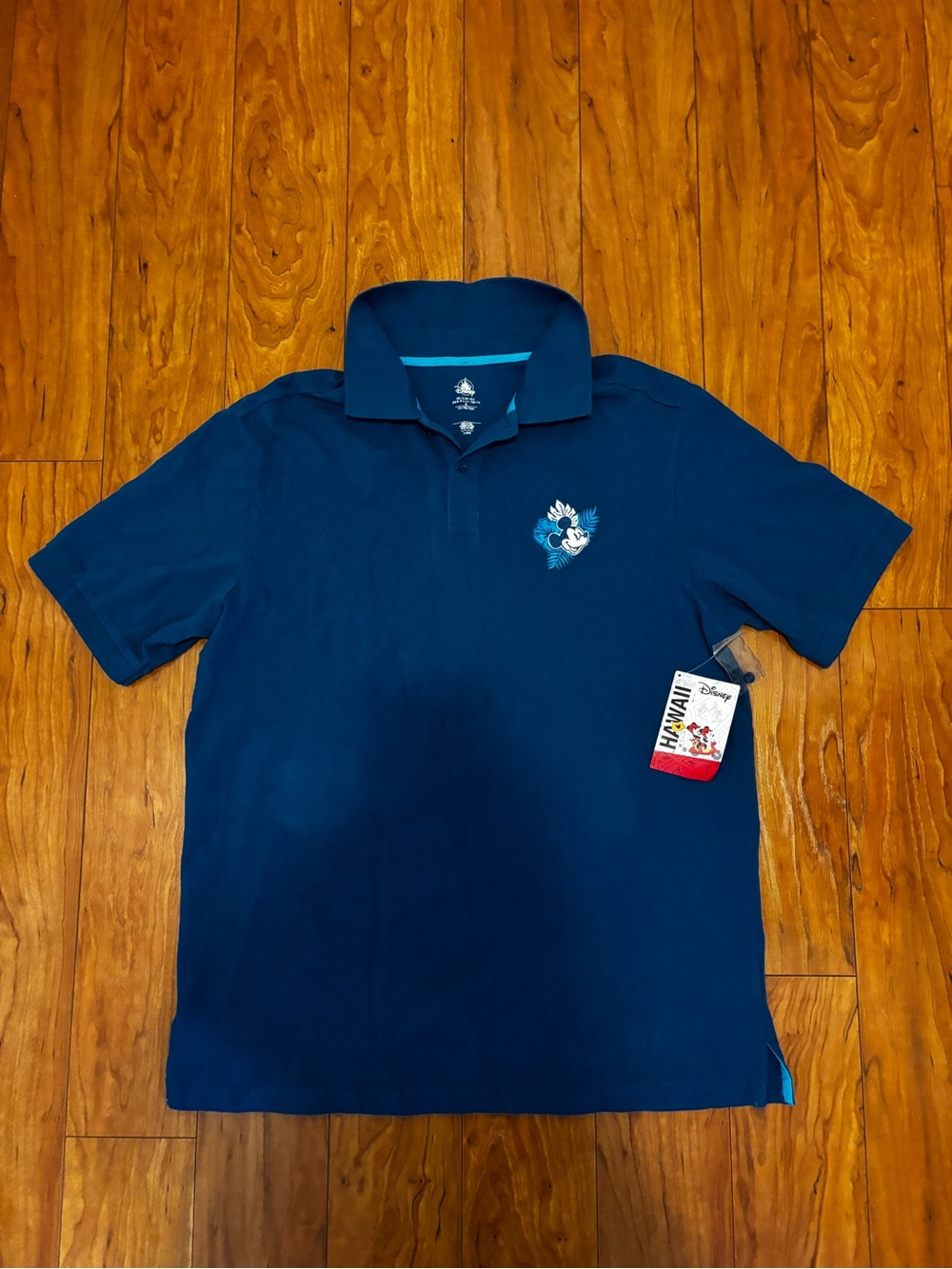 Large Disney Hawaii Mickey Mouse Polo With Tags